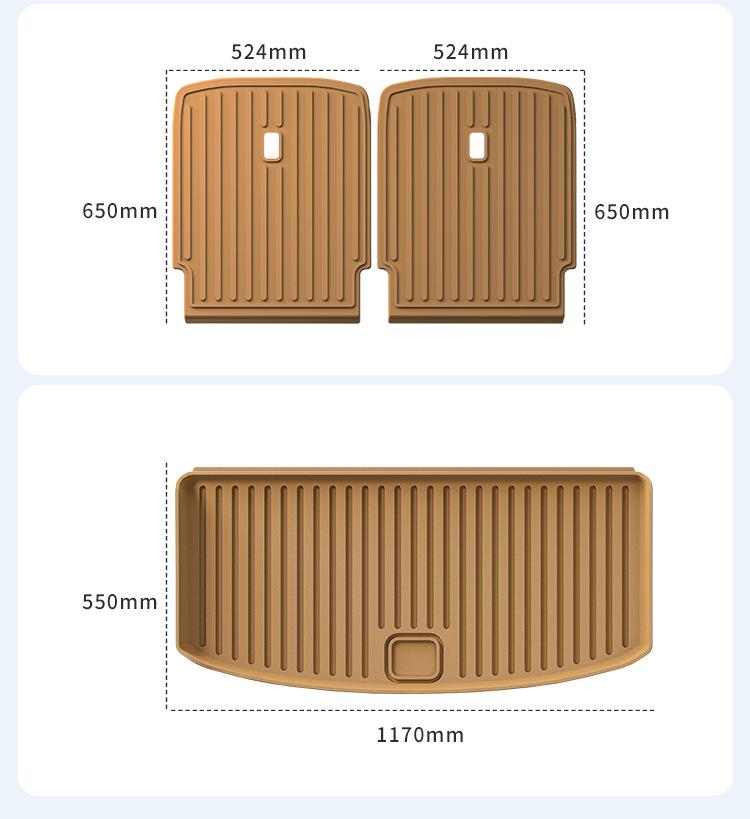 Compatible TPE Floor Mats for 25 Ideal i8 Models: Custom Car, Trunk, and Seat Back Mats