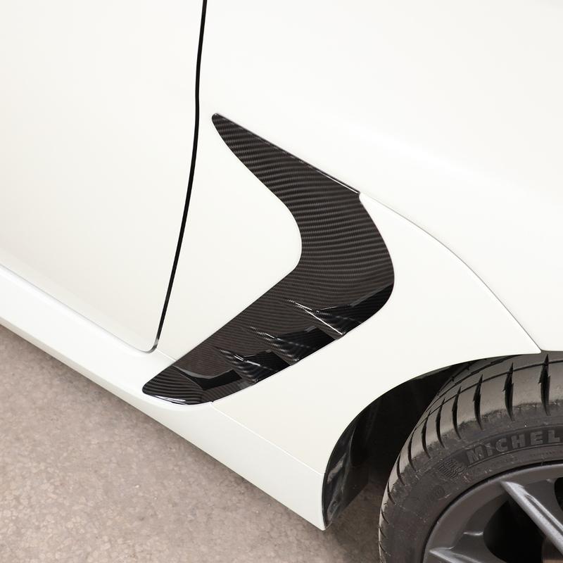 For Subaru BRZ  For Toyota GR 86  ABS Matt Black Car Fender Side Air Vent Outlet Cover Trim Sticker Car Accessories