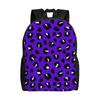 Back To School Season Zipper Closure Leopard Print Spots Purple 1 Rucksack Leopard Print Couple Book Pack Backpack