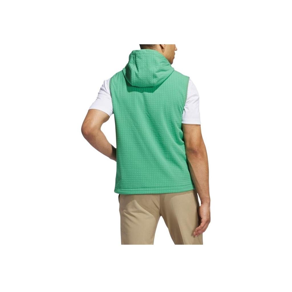 adidas Gilet Uomo Monocolore Caldo Impermeabile Casual con Cappuccio Wind.Rdy Verde IW2816