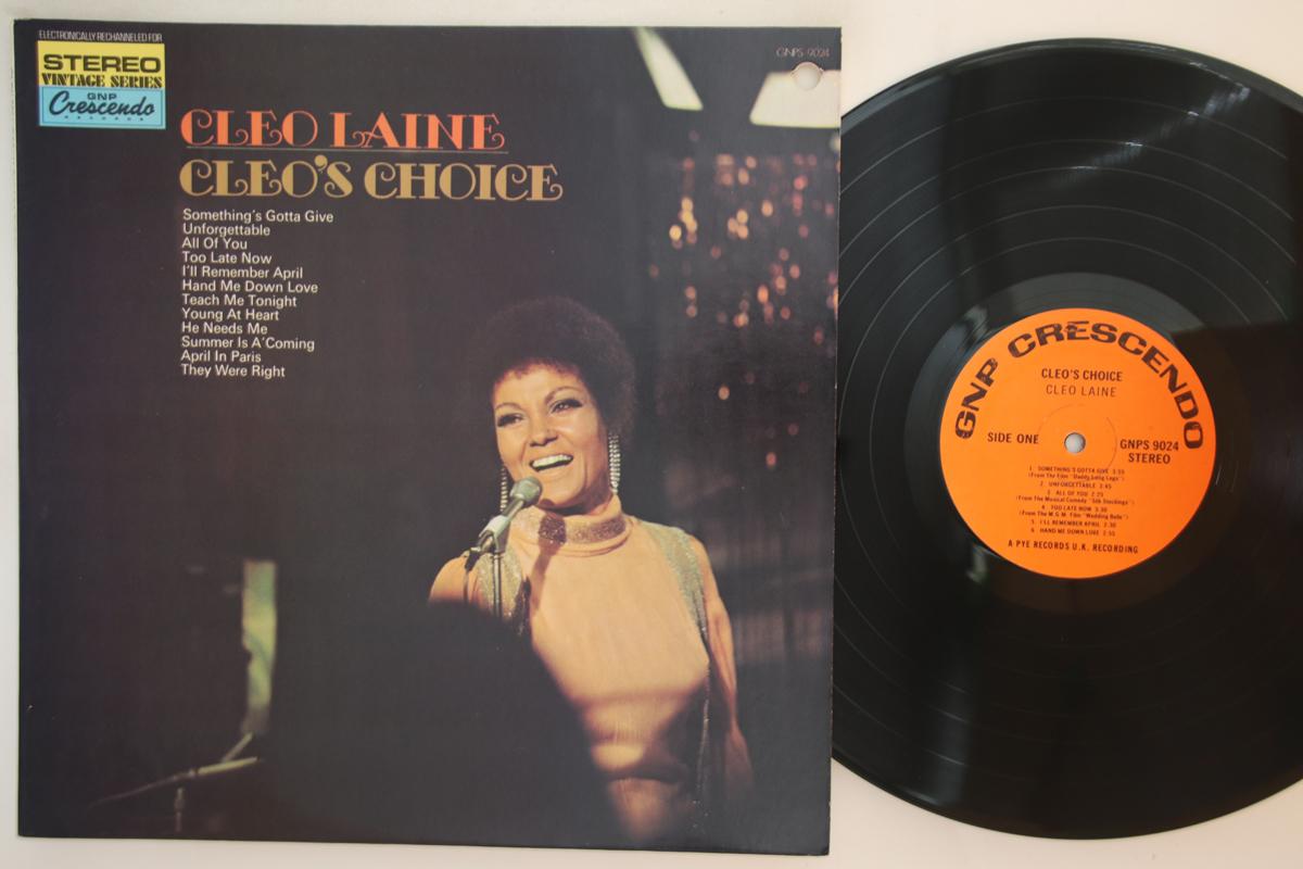 

LP Record CLEO LAINE - Cleo s Choice GNPS9024 GNP CRESCENDO US Jazz Used