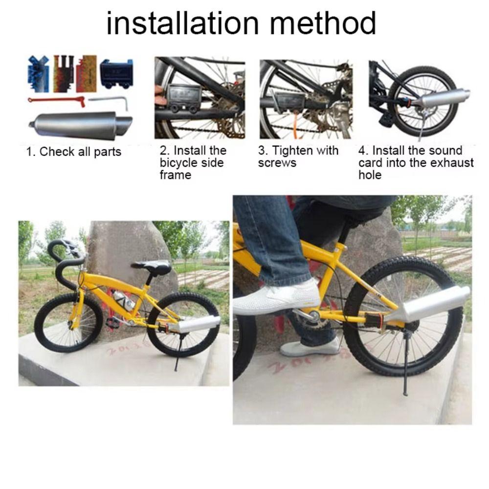 Zvukový simulátor Výfukové potrubí jízdního kola Zvuk divoké turbíny Výfukové potrubí BMX Horský