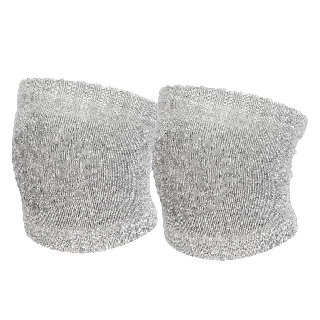 Baby Crawling Knee Pads AntiSlip Baby Walking Knee Pads Protectors for Toddler(Gray )