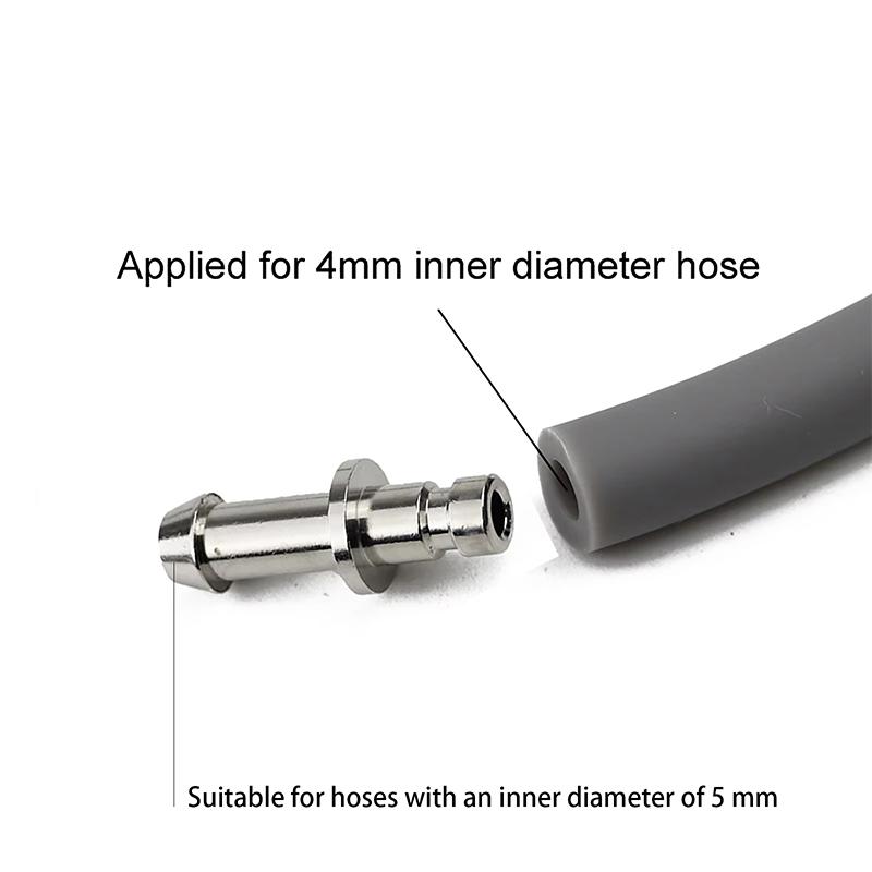Metal Air Hose Connector Nibp Adapter Blood Pressure Meter Bp Cuff Joint Link Male Female Quick Connection Bayonet Airway Joints