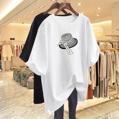 Women's Summer 2026 White Cotton Loose-Fit Short-Sleeve T-Shirt