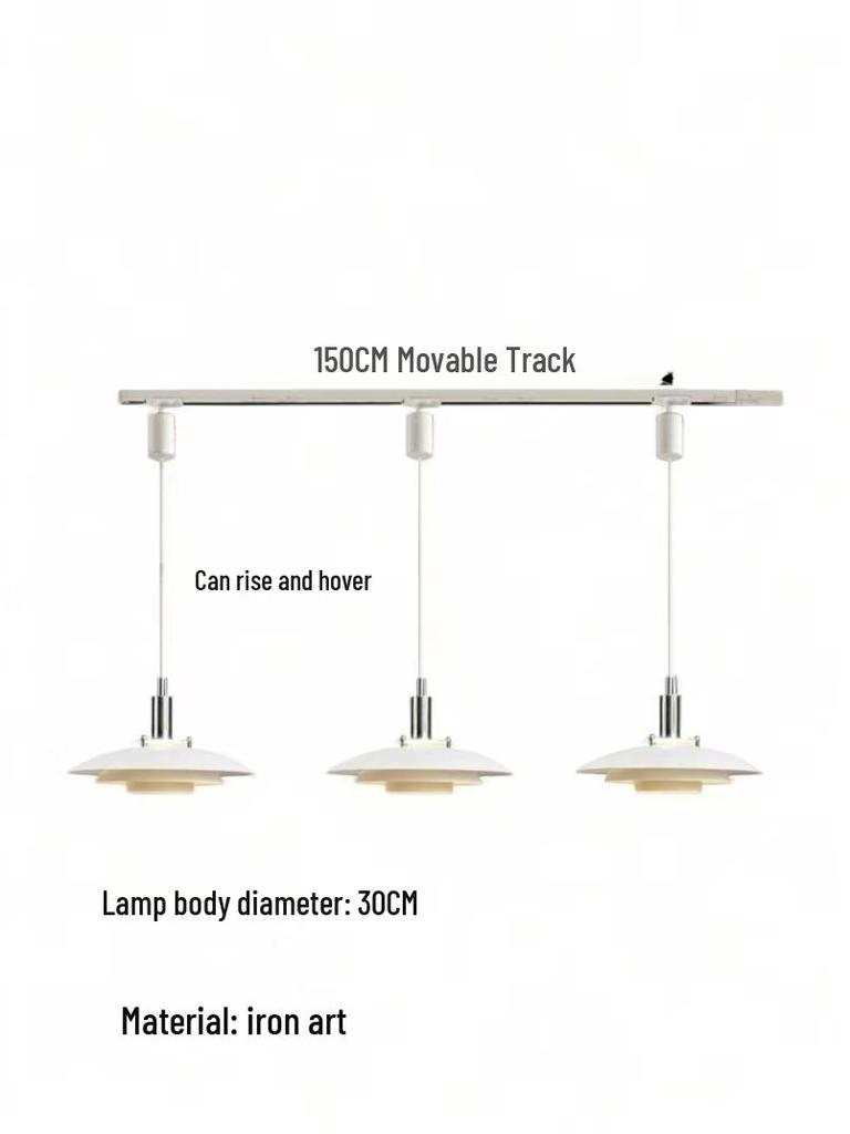 Adjustable Retractable Nordic Pendant Light - Creative Bar Island Flying Saucer Design