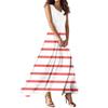 Women's Summer Casual Fashion Printed Dress V Neck Sleeveless Dress