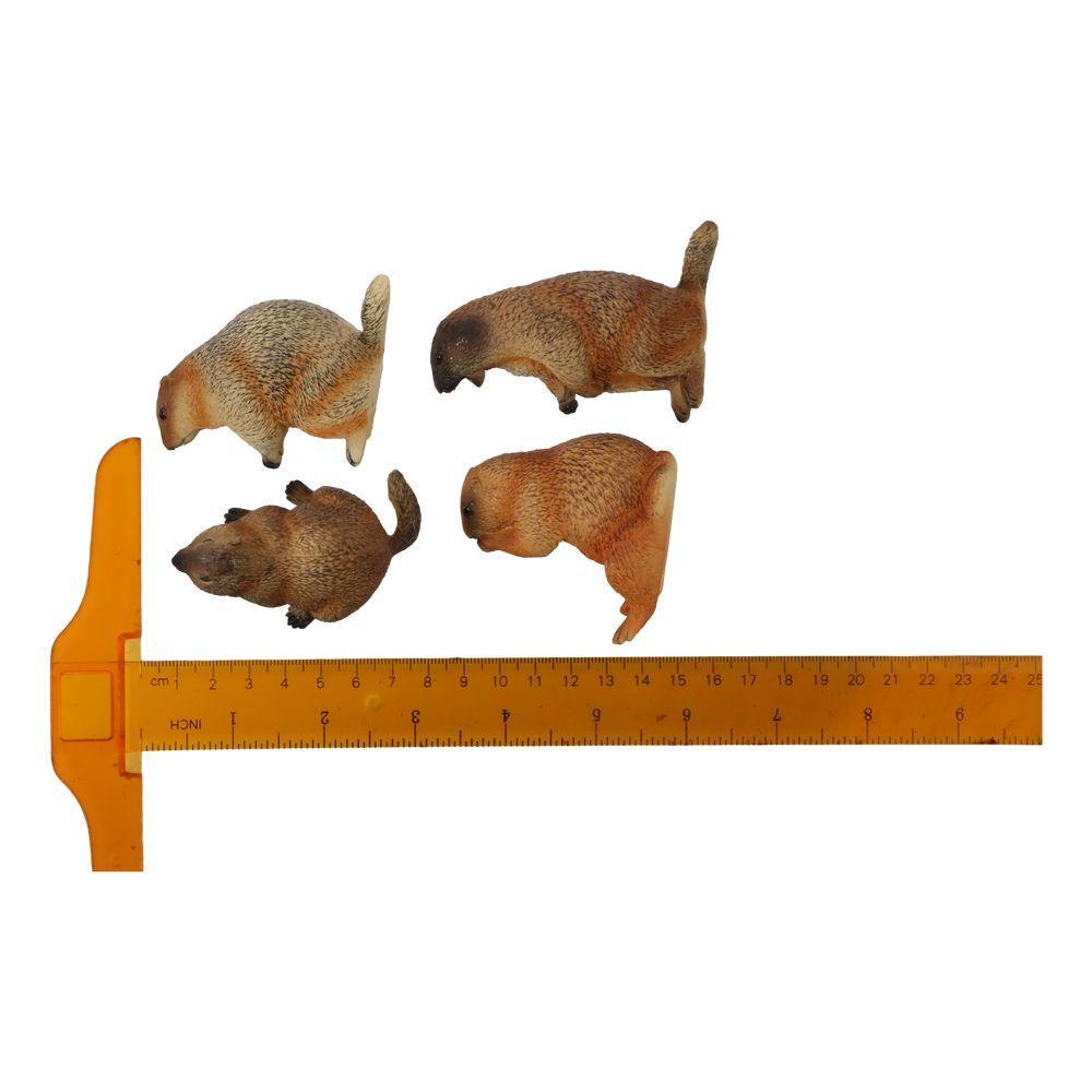 Marmot Figurka divokého zvířete Realistická Umělá Ozdoba PVC Domácí Dekorace Zvířecí Ozdoba Domov