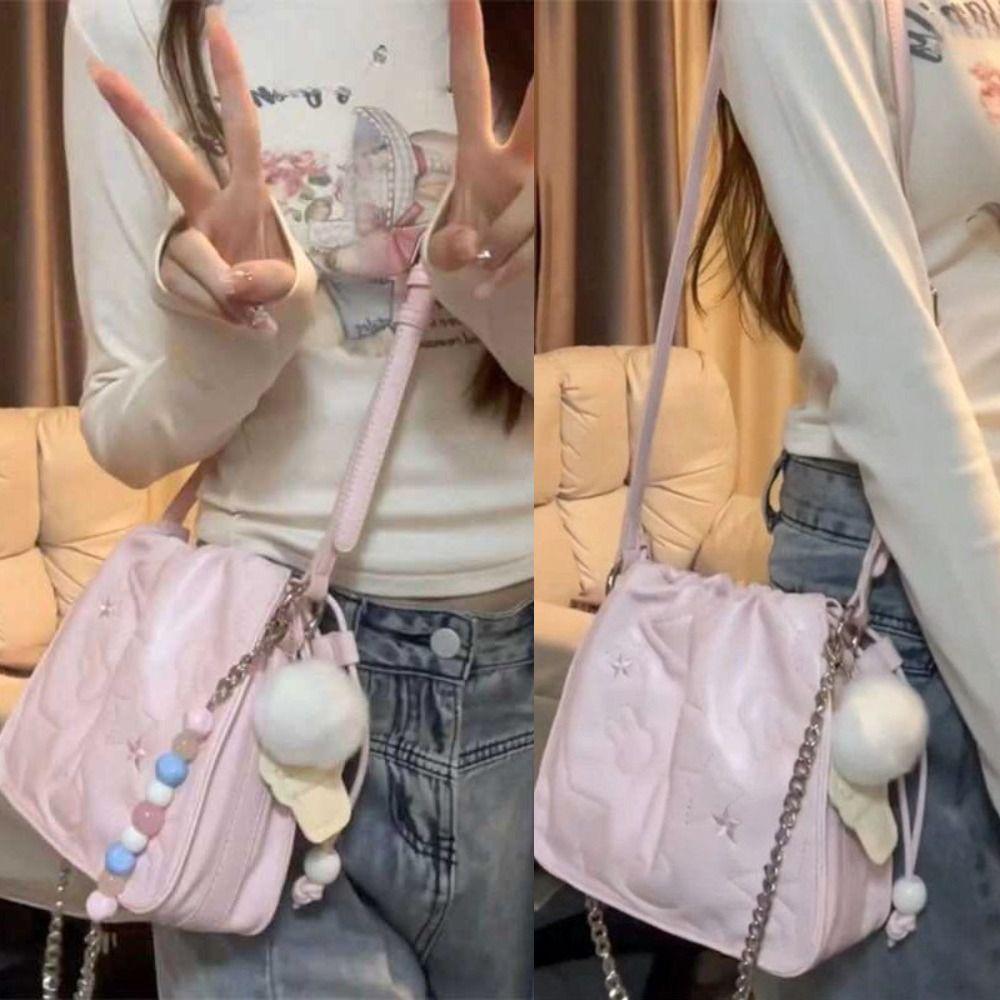 

Сумка-ведро с жемчужной цепочкой Niche Handbag Новая женская сумка через плечо