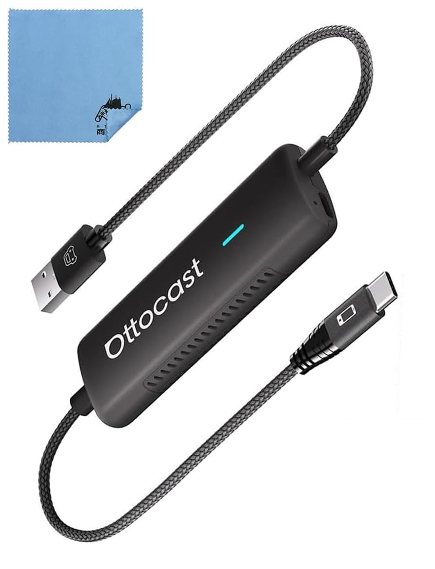 

OTTOCAST Mirror Touch Otto Cast Mirroring Wireless CarPlay Adapter Wireless Compatible with Vehicles Equipped with Wired CarPlay Domestic Cross Set
