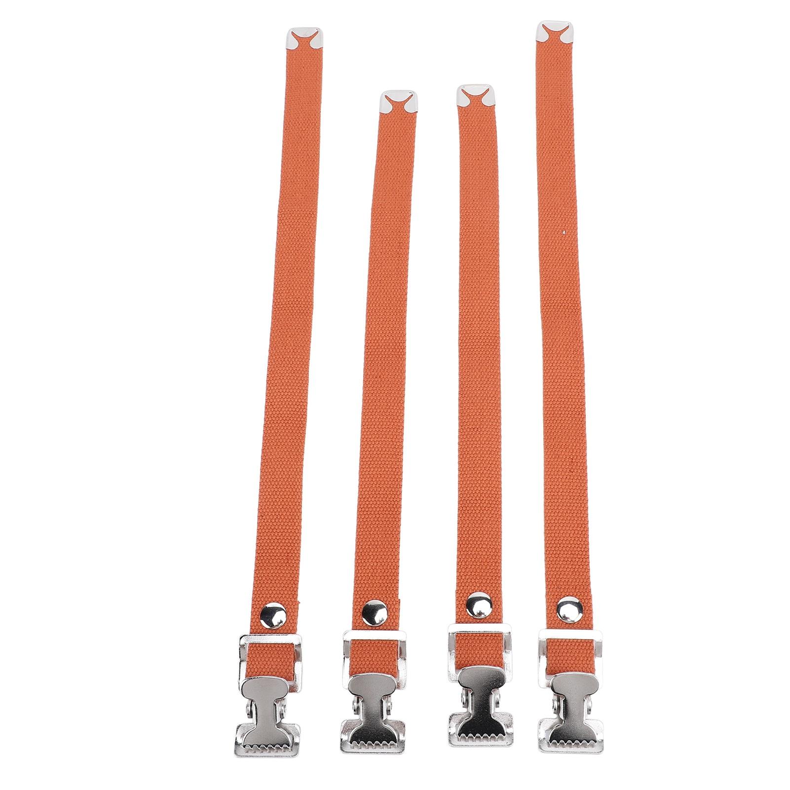 

4 шт. Ходули для гипсокартона Ремни Гибкий нейлон Пряжка из алюминиевого сплава Регулируемый комплект ремней для ног для гипсокартона Замена коричневый