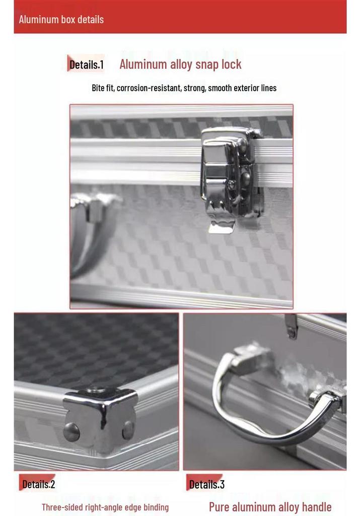 KTV Portable Wireless Microphone Storage: 2-Piece Aluminum Case for Handheld & Lavalier Mics.