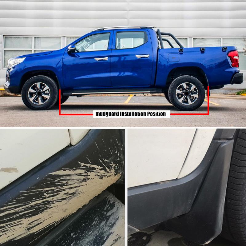 TONLINKER Car Mudguard For Changan Hunter F70 Pickup -Present Mudguards Splash Guards Mud Flaps Fender Mudflaps