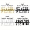 6pcs Clock Roman Numerals. Handmade repair tool & accessories for trendy clock designs.