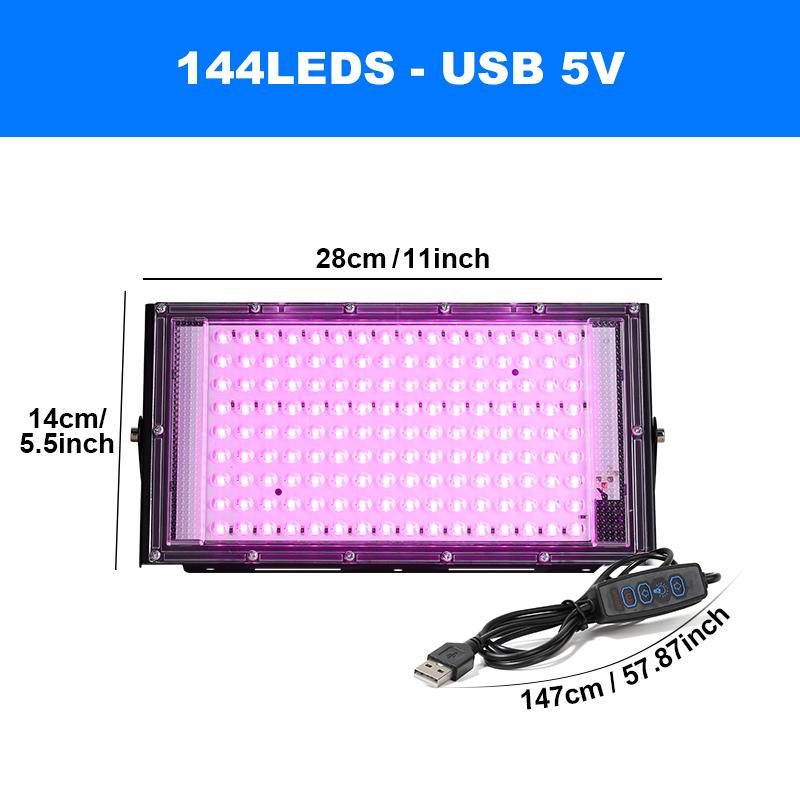 Full Spectrum LED Grow Light PhytoLamp For Plants Tent USB 5V Flower Seeding Switch Dimming Range Lamp Floodlight Grow Phyto Box