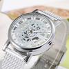 Men's Silicone Strap Watch Skeleton Fashion Temperament Quartz Men's Watch