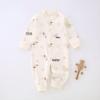 Newborn Pure Cotton Tagless Long Sleeve Romper - Unisex All-Season Bodysuit