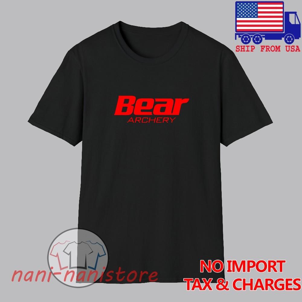 Bear Archery Men#039;s Black Size S5XL Unisex T-Shirt M
