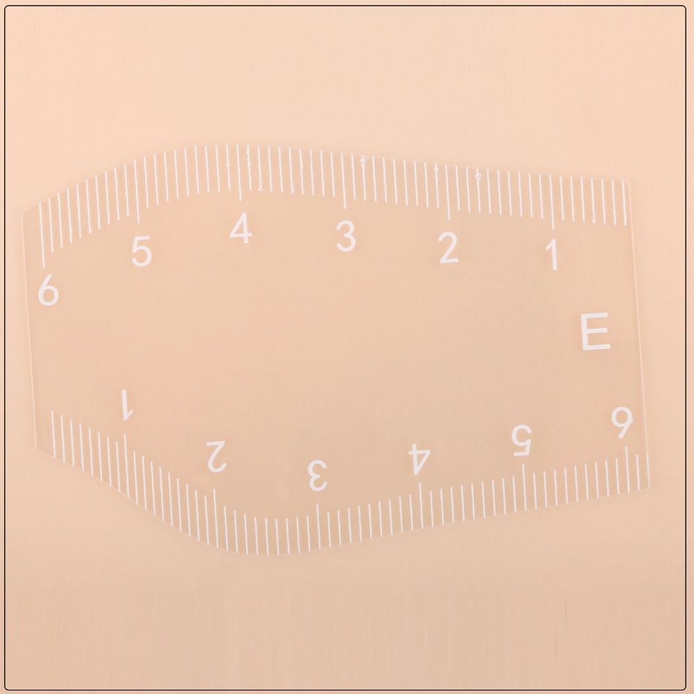 5Pcs Gifts Fast Drawing Eyebrow Desgin Ruler Reusable PVC Eyebrow Tattoo Mapping Ruler Shaping Thrushcross Cards Tattoo Supplies