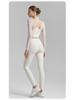 2025 Autumn Women's Mesh Yoga Set: Two-Piece Short & Tight Lycra Pants