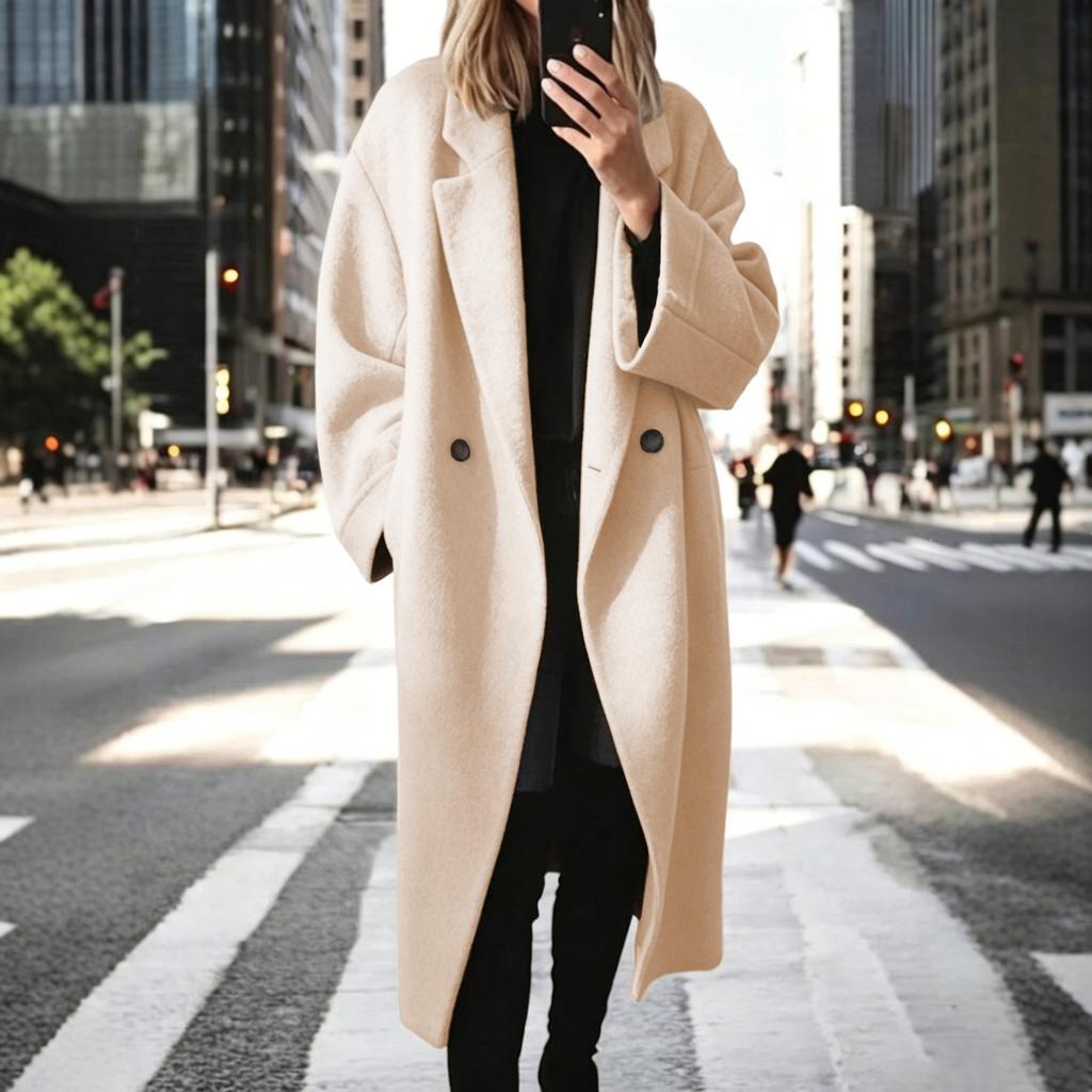 2026 Winter European and American Women's Multi-Color and Multi-Size Long Woolen Trench Coat Jacket