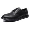 Men's Shoes Brock Shoes Business Fashion Trend Casual Shoes Dress Leather Shoes Low Top Embossed Cowhide Surface Large Size