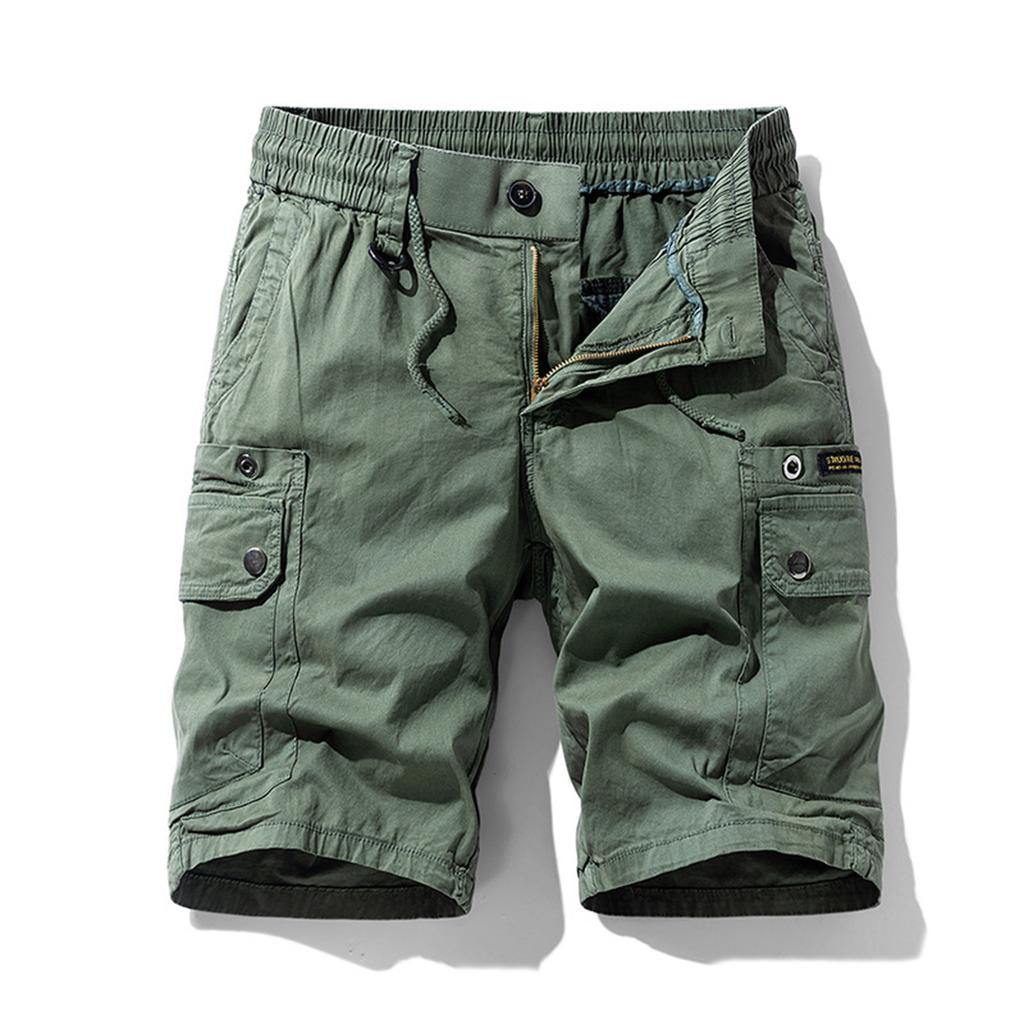 Pánské ležérní barvy Outdoors Pocket Beach Work Kalhoty Cargo Shorts Kalhoty