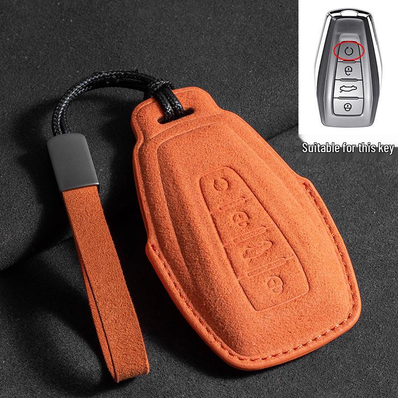 

Geely Emgrand GS Key Case - Suede Three-Color Design for S1, Boyue, X3, Vision X6, Borui, Panda (Unisex)