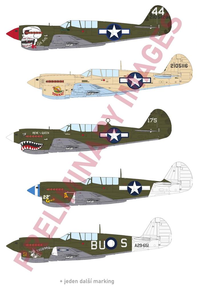 Eduard Profipack Warhawk Plastikmodellbausatz EDU82242 1/48 P-40N (Flugzeug)