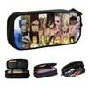 Cute Attack On Titan Eren Yeager Pencil Cases for Girls Boys  Reiner Braun Large Storage Pen Bag Box School Supplies