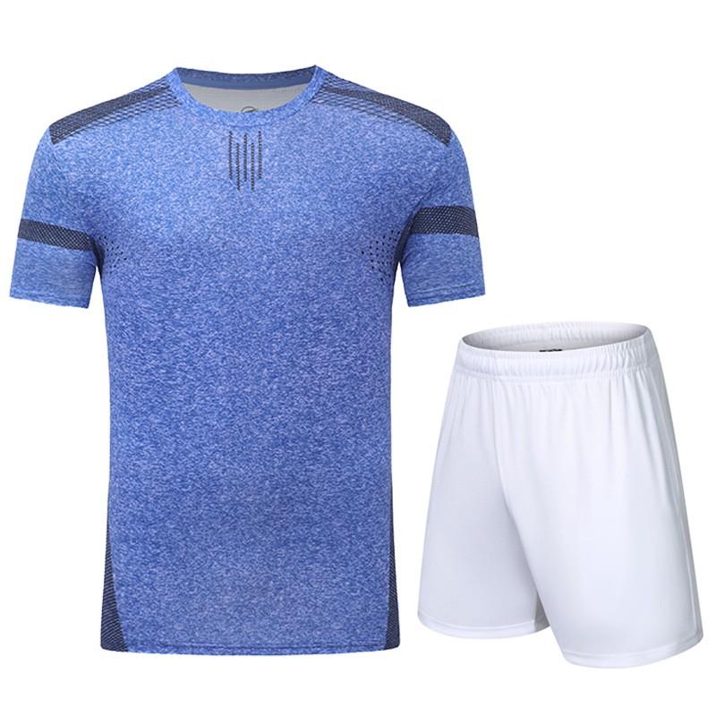 Unisex Badminton Sport Set Short Sleeve Top Shorts Men Women Kids Athletic Wear