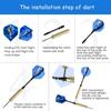 NOELAMOR Hard Darts Arrow Tip Darts Beginner Practice Set Introductory Storage Bag Included 18g Set of 12
