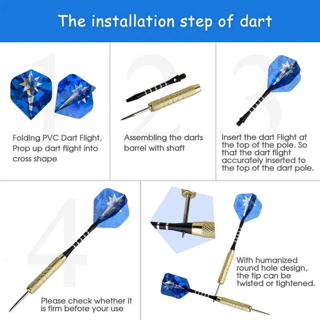 NOELAMOR Hard Darts Arrow Tip Darts Beginner Practice Set Introductory Storage Bag Included 18g Set of 12