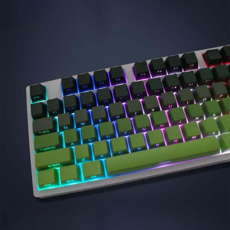 Side Print Shine Through Keycap OEM PBT Keycaps Double Shot Backlit 133 Keycap Replacement For Mechanical Keyboard