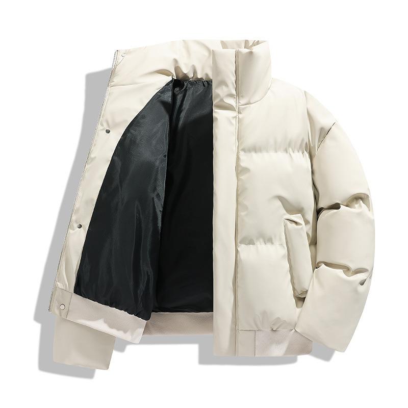 Cotton Clothes Men and Women with The Same Section of The Winter Thickened Men's Cotton Clothing Stand-up Collar Bread Jacket Jacket Men's Down Jacket