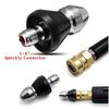 Universal 1/4" High-Pressure Pipe Dredging Nozzle - Municipal Sewage Cleaning Machine Bullet Nozzle