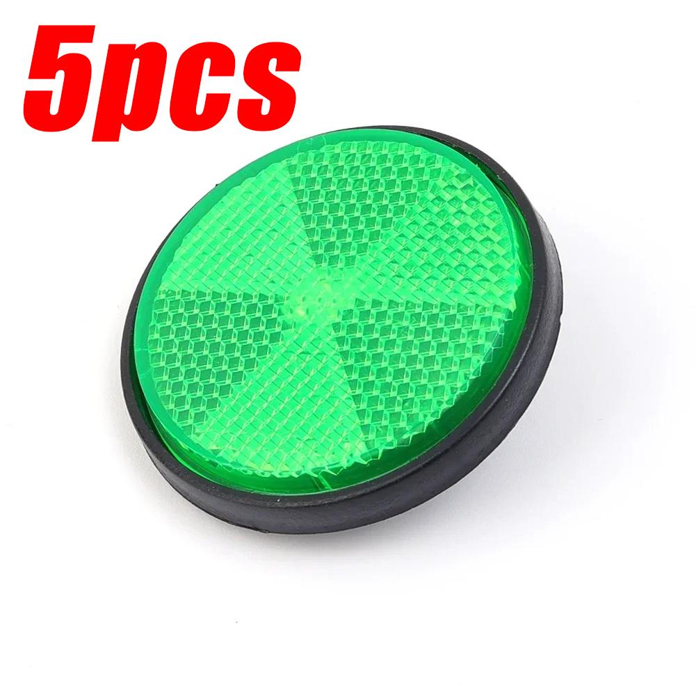 1/5pcs Circular Reflector Universal Car Trucks Motorcycle ATV Bikes Bicycle Reflector Safety Reflector Motorcycles Accessories