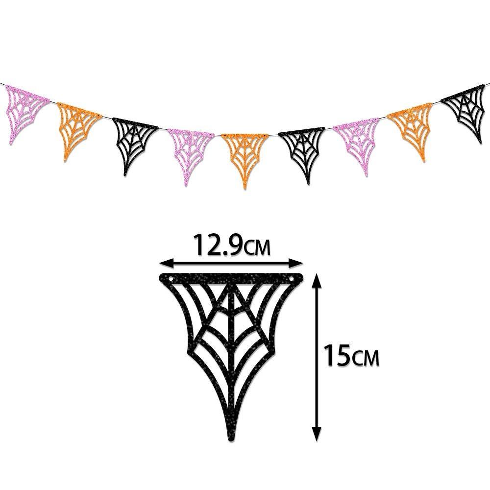 Black Spider Ghost Bat Halloween Bat Banners Funny Halloween Party Banner  Room Party Decor