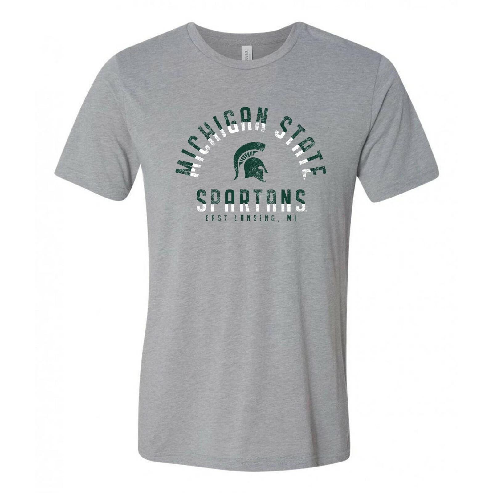 Футболка Michigan State Spartans Division Arch из смесовой ткани - Спортивный серый S