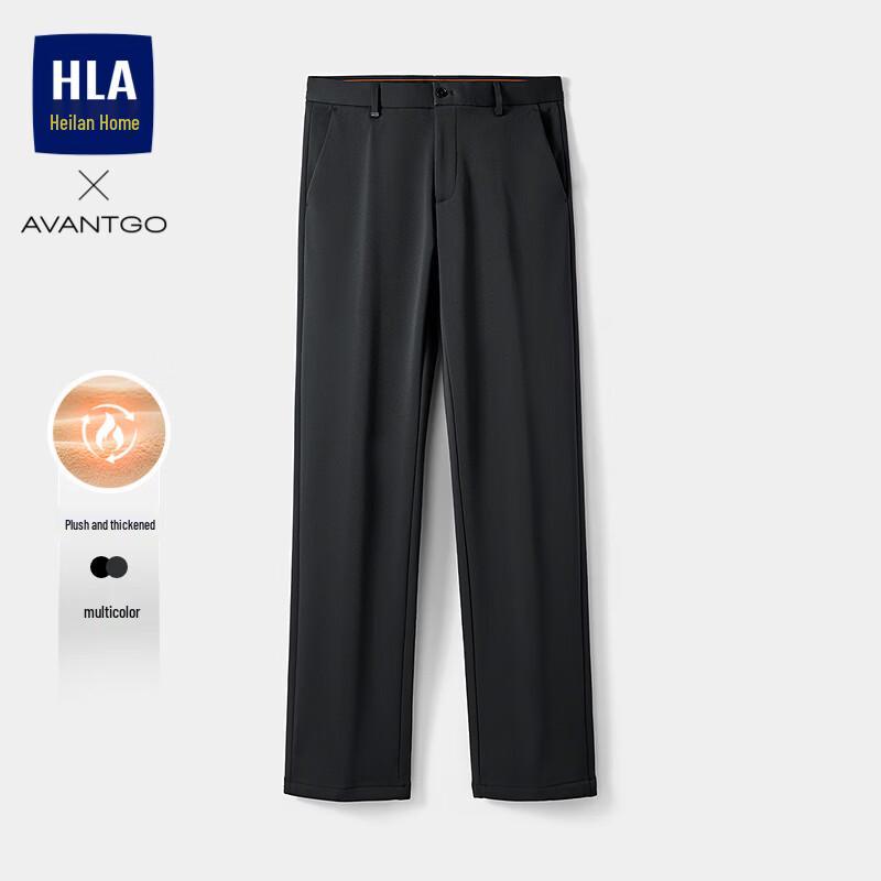 HLA Men's Pioneer Classic Fleece-Lined Casual Trousers