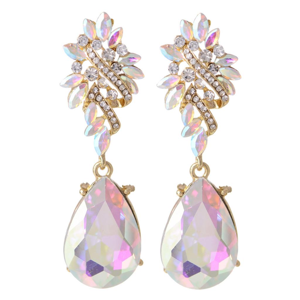 European Style Geometric Alloy Drop Earrings For Women With Irregular Design Fashion Jewelry