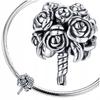 Charms Bouquet Of Flowers Pr 925 Bead S925 Bouquets Beads Pendant