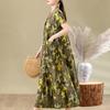 Elegant Woman Summer Dress Casual Loose Short Sleeve Long Dresses Plus Size Woman Clothing