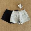 High-Waisted Gray Hot Pants: Slimming, Leg-Lengthening Cotton Sports Shorts for Spicy Girls - Casual Summer Wear