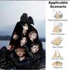 1Pc Group Portrait Dark Flannel Blanket, Soft And Comfortable, Casual Warm, Camping Travel, Christmas, Halloween Xmas Gift L1271