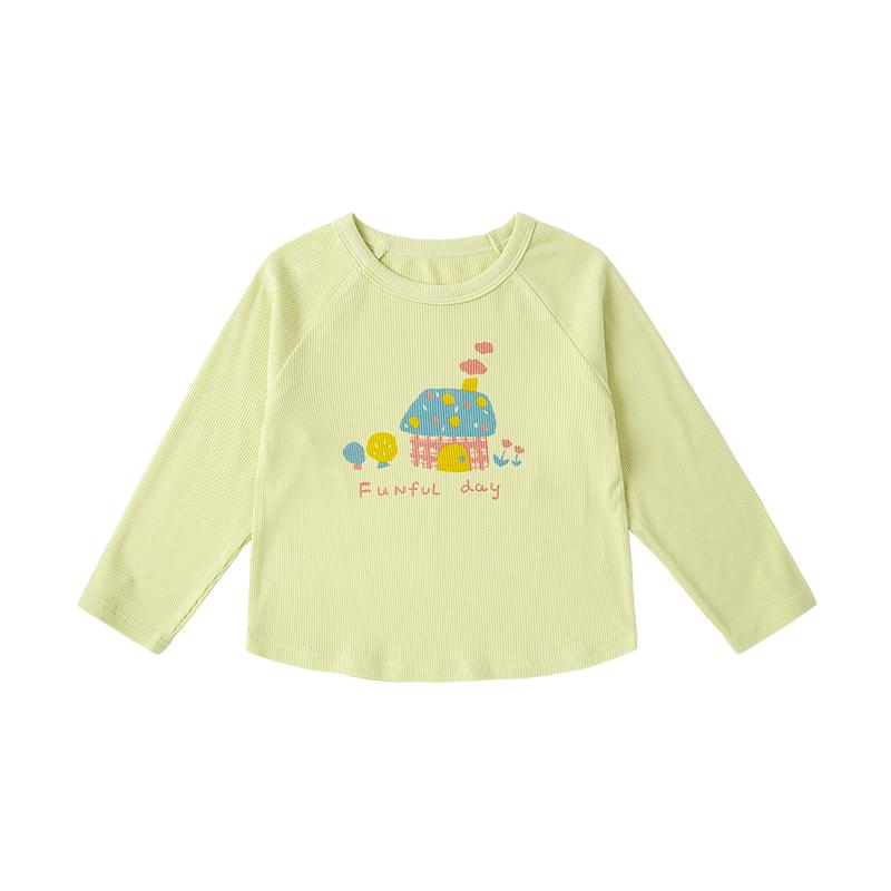 Dudu Family Girls Long-Sleeve Print T-Shirt 90