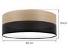 WOOD PLEXI CEILING LAMP BLACK 40CM GOLDEN OAK
