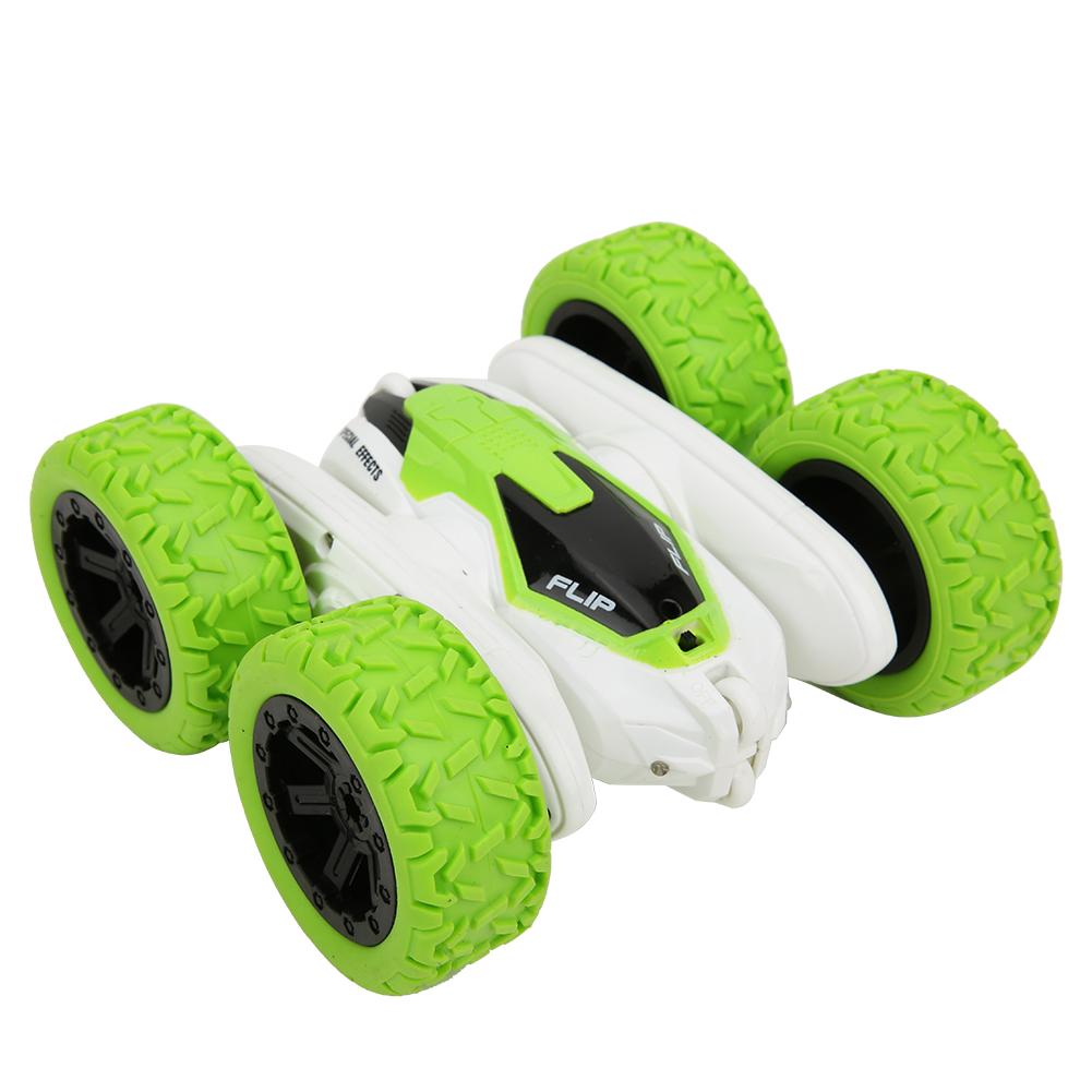 F125 2.4G RC Stunt Car Rotating Wireless Remote Control Car Model Children ToyGreen