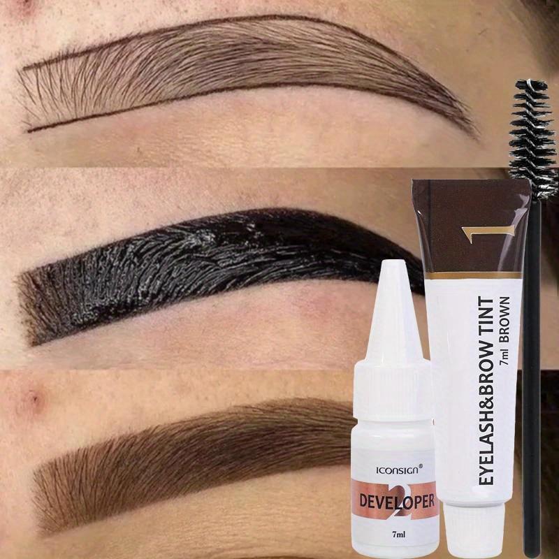 2 In 1 Eyelash and Eyebrow Tinting Kit, Professional Beauty Makeup Tool for Eyebrow and Eyelash Coloring, Suitable for Daily