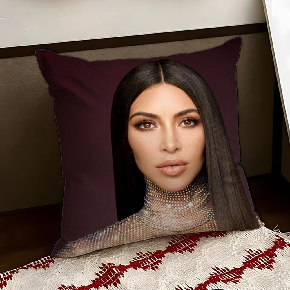 KKim KKardashianS Cushion Cover Reversible Soft Durable Pillow Cover Home Car MultiScene Use for Daily Comfort